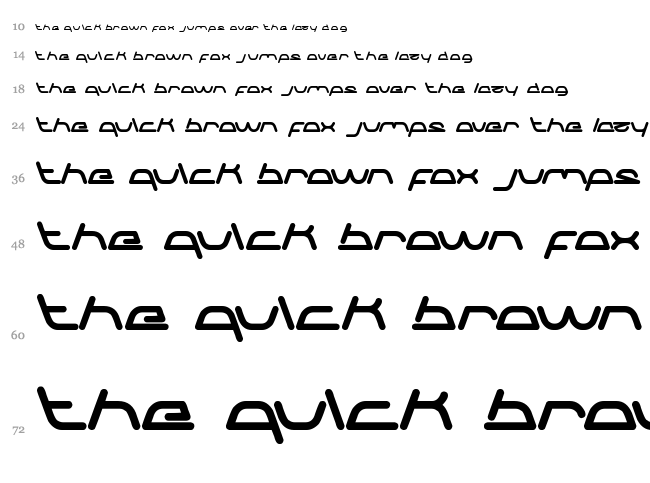 Sneak Peeks font waterfall